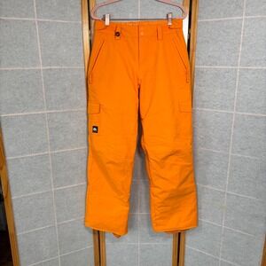 QUIKSILVER Youth PORTER Snow Pants 16/XL Orange Teen Ski Snowboard Insulated